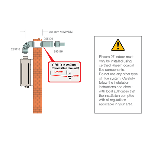 Horizontal Flue Kit Rear Exit Image